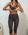 Leggings Capri Pois