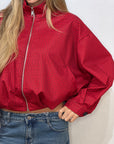 Bomber rouge check