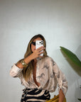 Camicia velata stampa