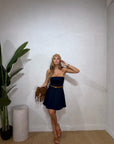 Abito fascia denim