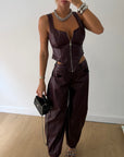 Cherry leather set