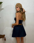 Abito fascia denim
