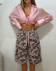 Bermuda jogger mimetico