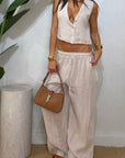 Pantalone 100% Lino