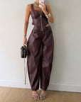 Cherry leather set