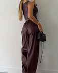 Cherry leather set
