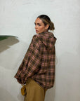 Camicia Tartan cappuccio