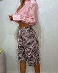 Bermuda jogger mimetico