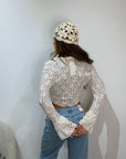 Cardigan Butterfly Macramè