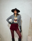 Gonna pantaloncino velluto