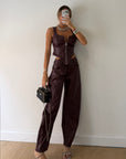 Cherry leather set