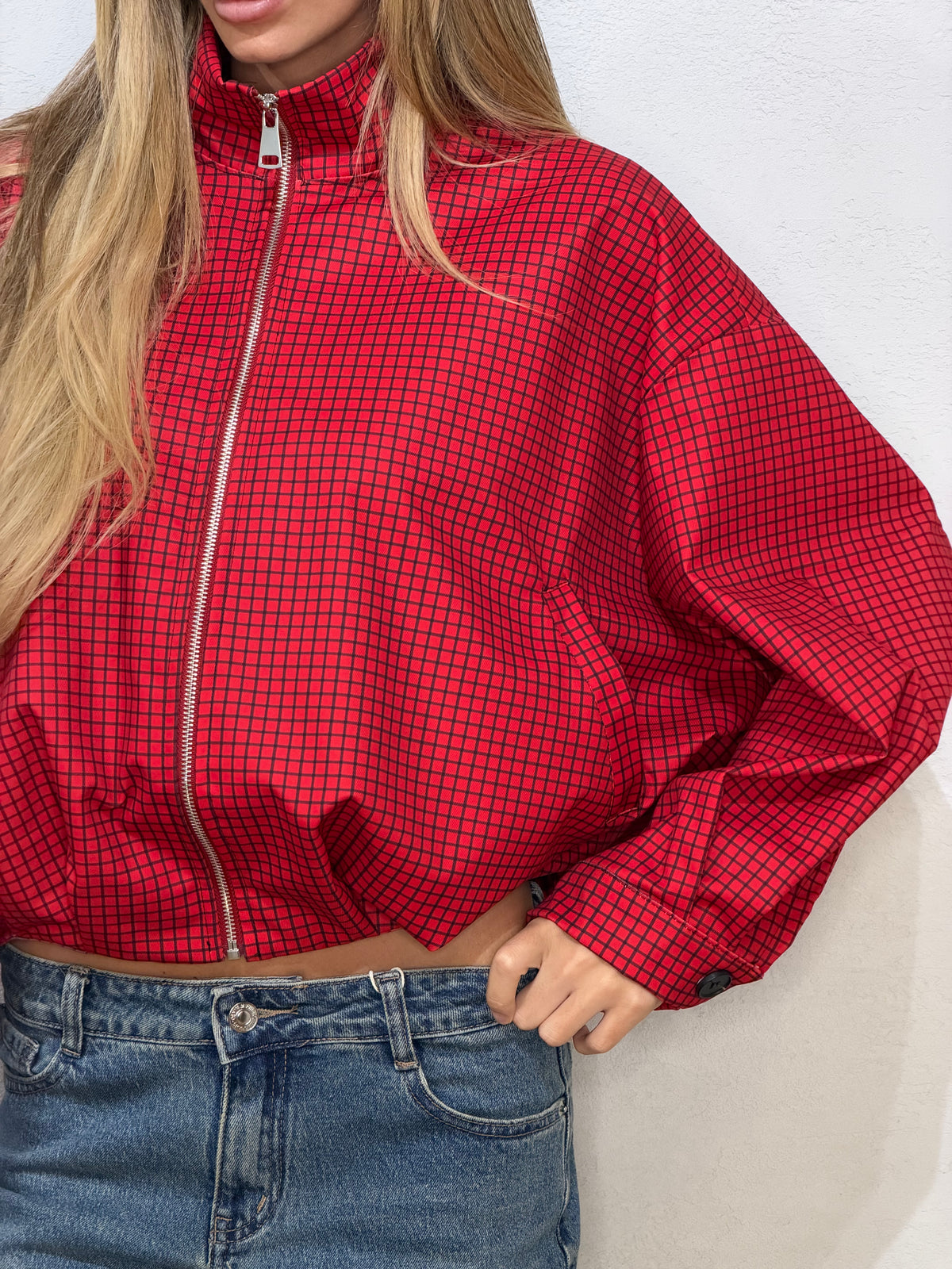 Bomber rouge check