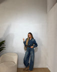 Jumpsuite denim wide