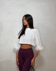 Maglia Plume crop