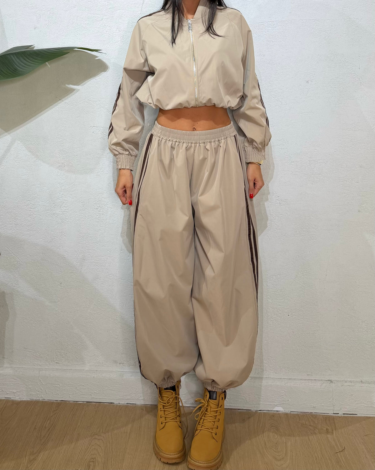 pantalone impermeabile riga