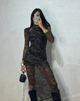 Dress militar longuette