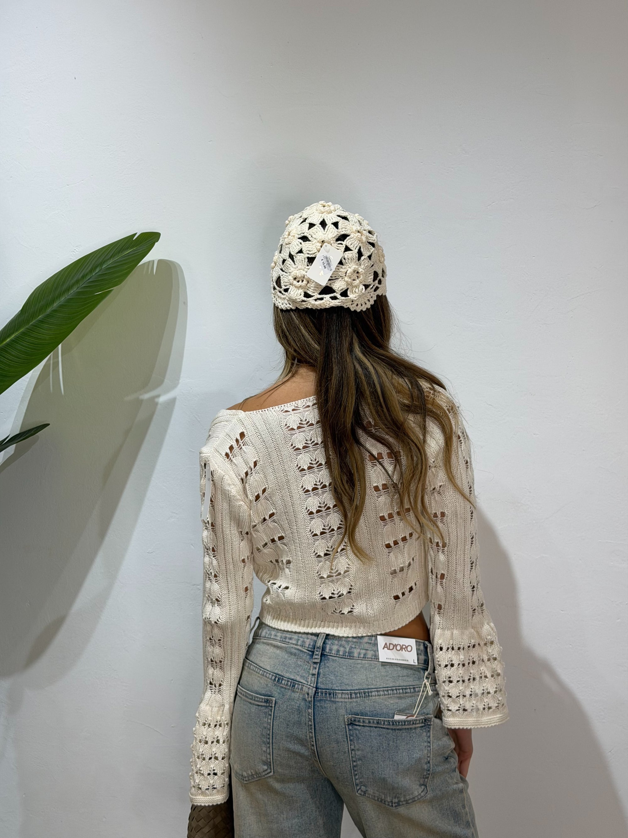 Cardigan Uncinetto