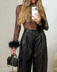 pantalone balloon JUST eco-pelle
