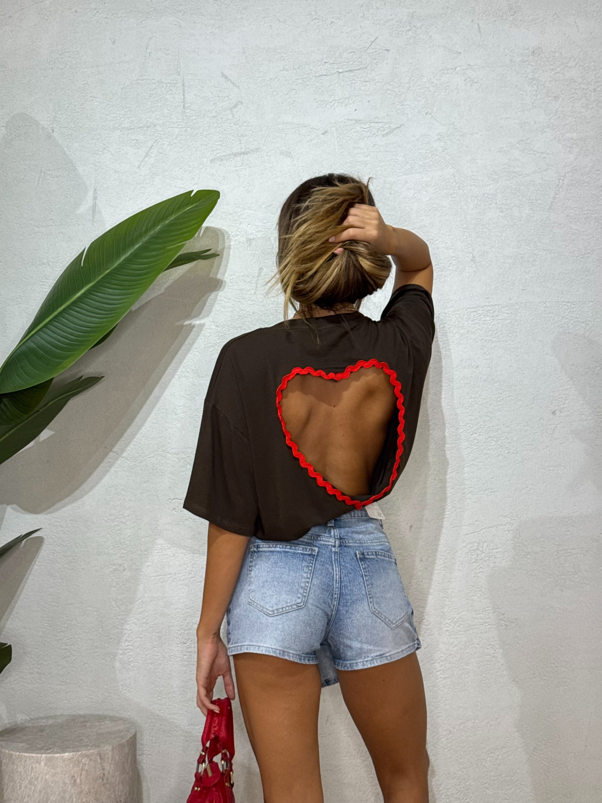 T-shirt Heart Red
