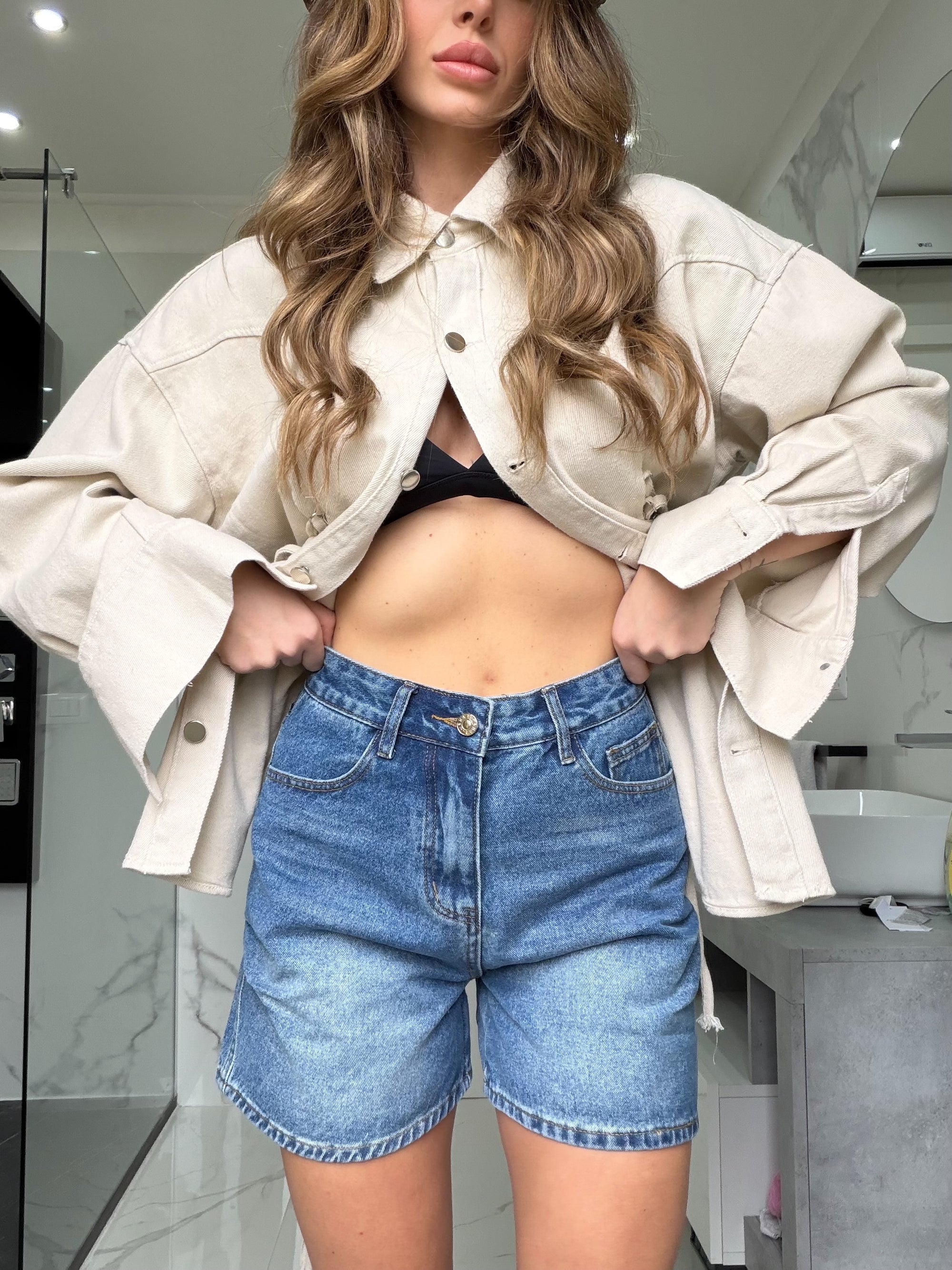 Short denim medio