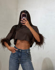 Maglia Plume crop