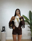 Camicione Renna frange