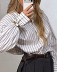 Camicia over striped