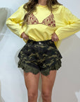 Short denim militare