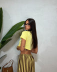T-shirt basic crop