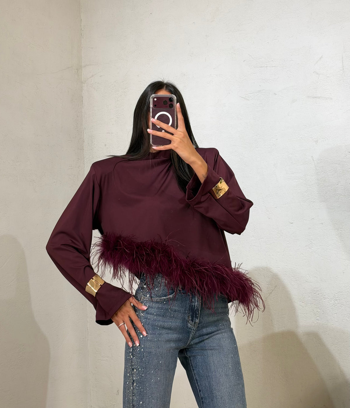 Maglietta Plume asymmetry