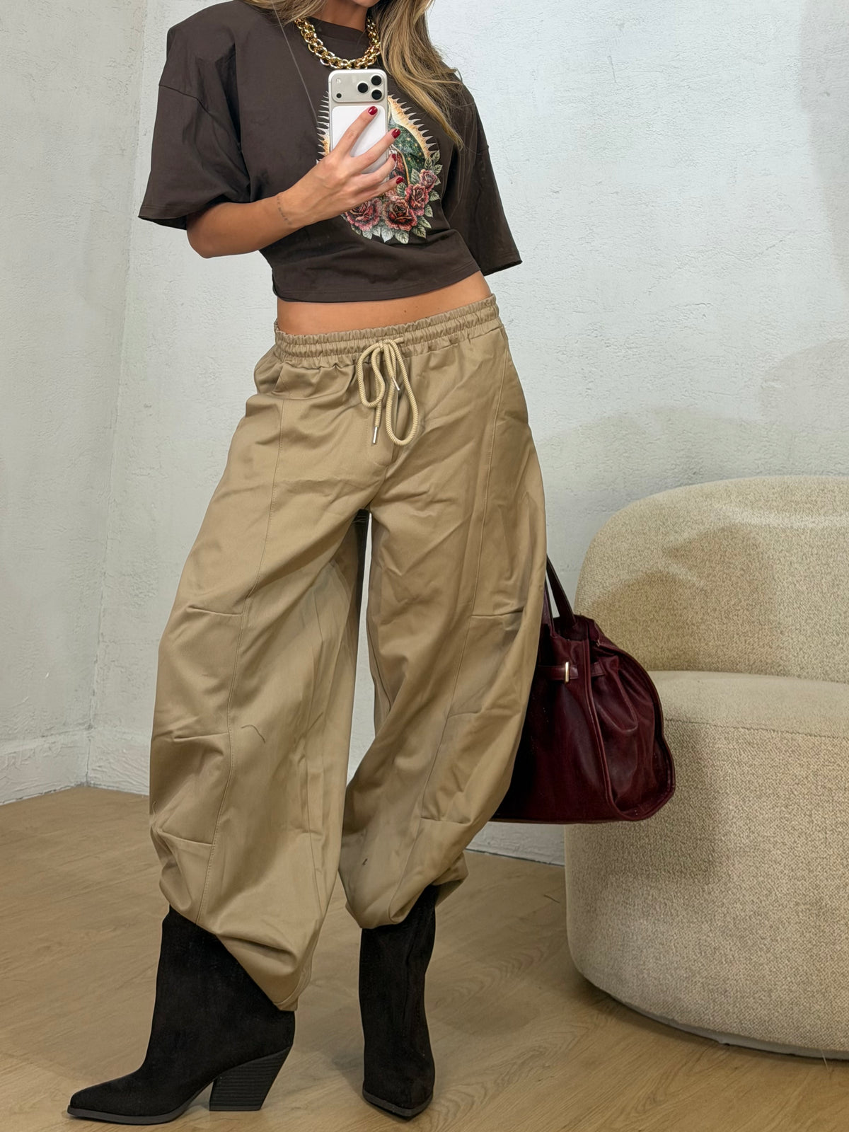 pantalone cargo just