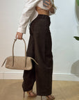 Jeans balloon marrone 433