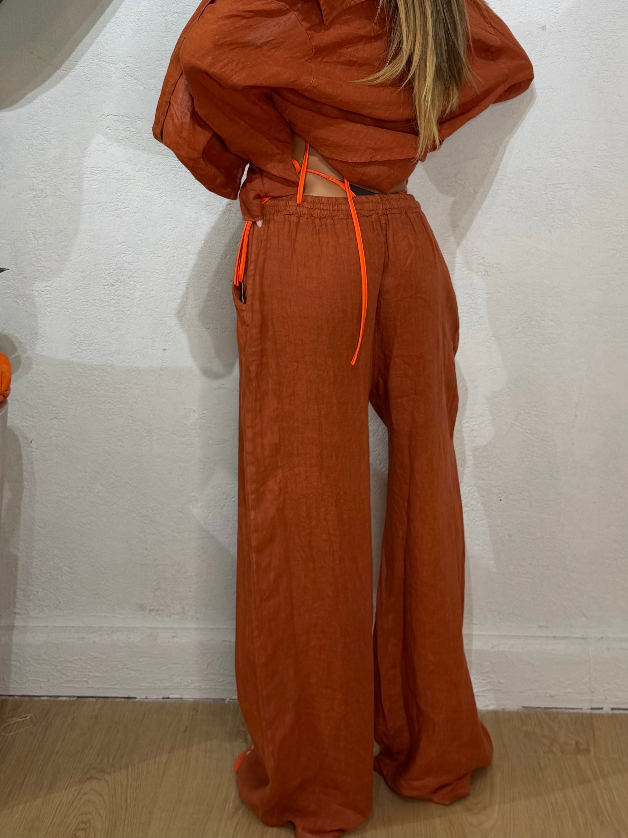 Pantalone 100% Lino