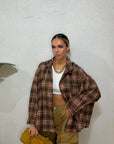 Camicia Tartan cappuccio