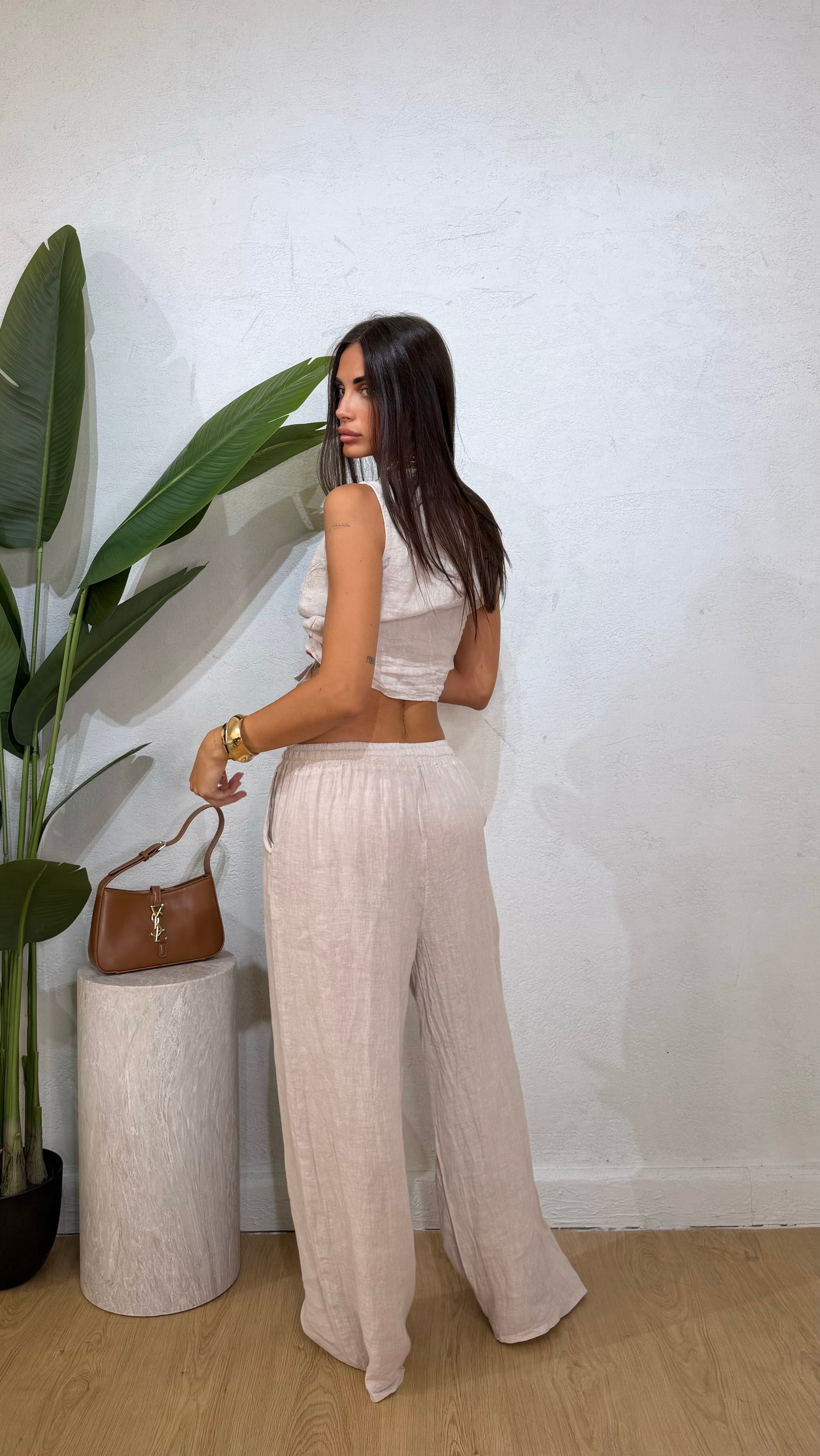 Pantalone 100% Lino