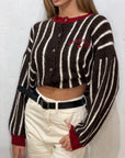 Cardigan candy stripe