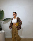Camicia Tartan cappuccio