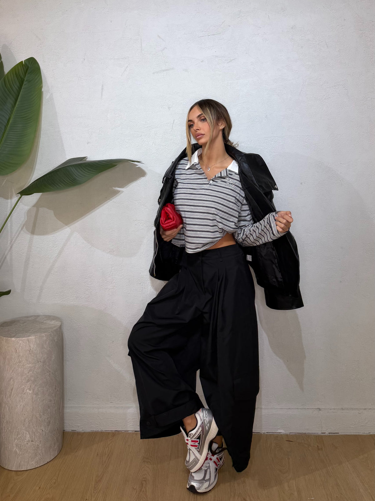pantalone balloon 3/4