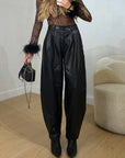 pantalone balloon JUST eco-pelle