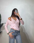 Cardigan & canotta in filo
