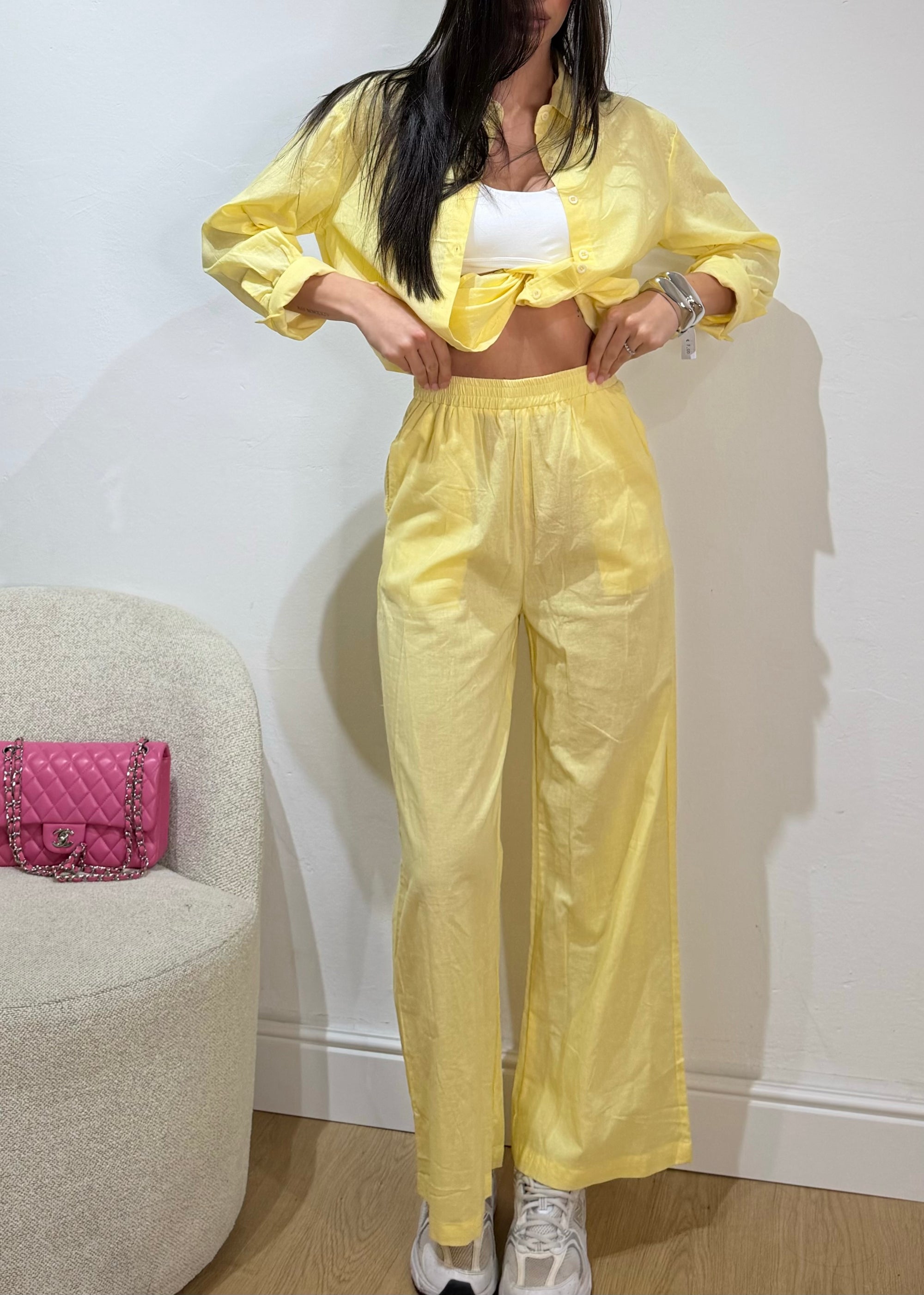 Pantalone palazzo lino