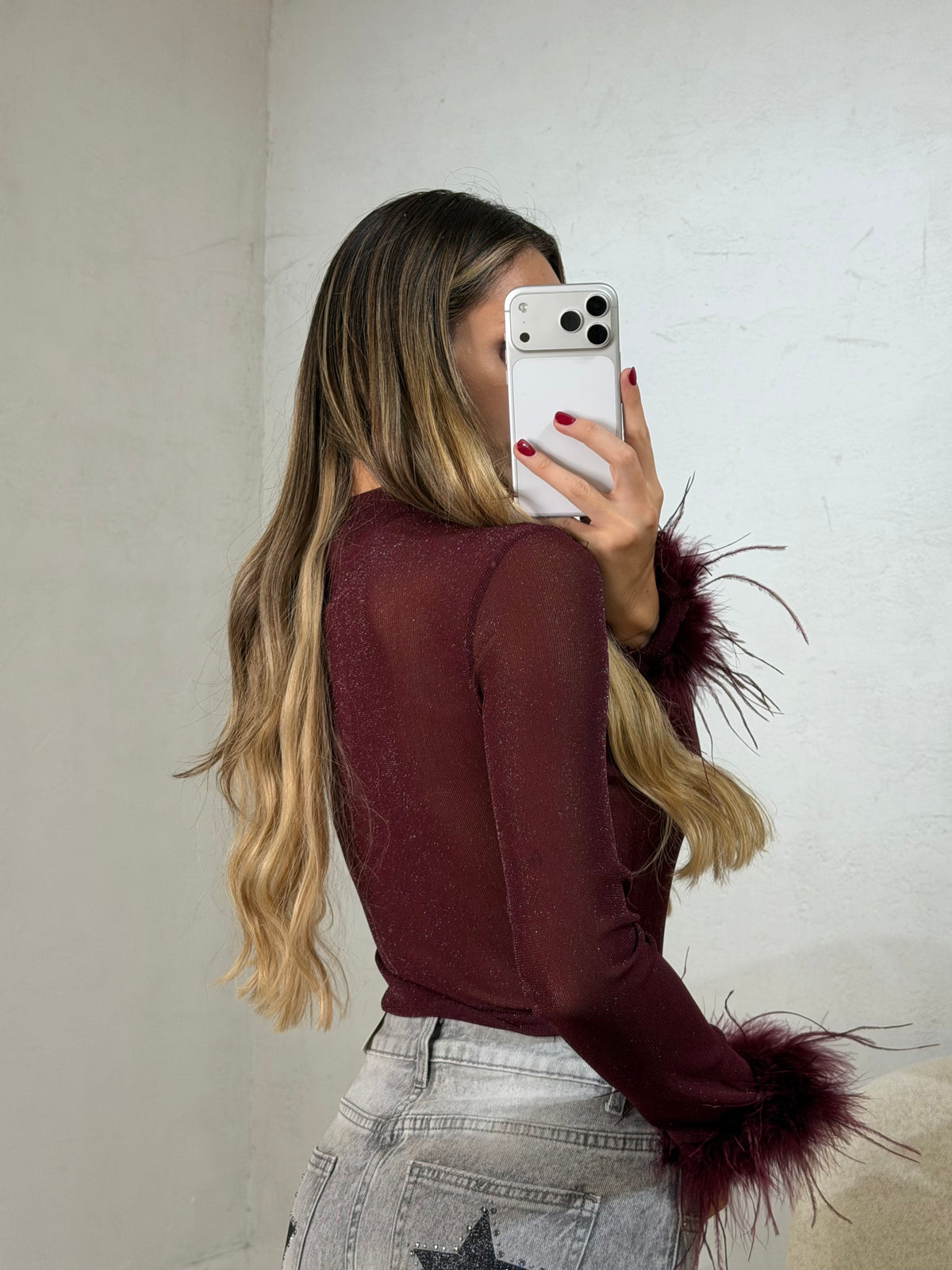 Body plume lurex