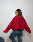 Bomber rouge check