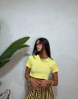 T-shirt basic crop