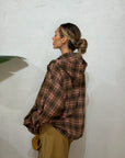 Camicia Tartan cappuccio