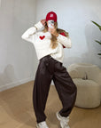pantalone balloon JUST eco-pelle