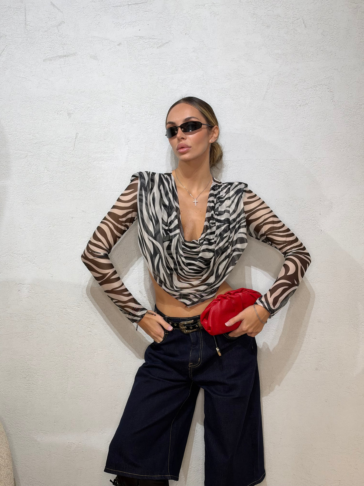 Zebra mood top