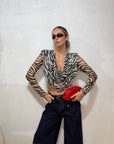 Zebra mood top