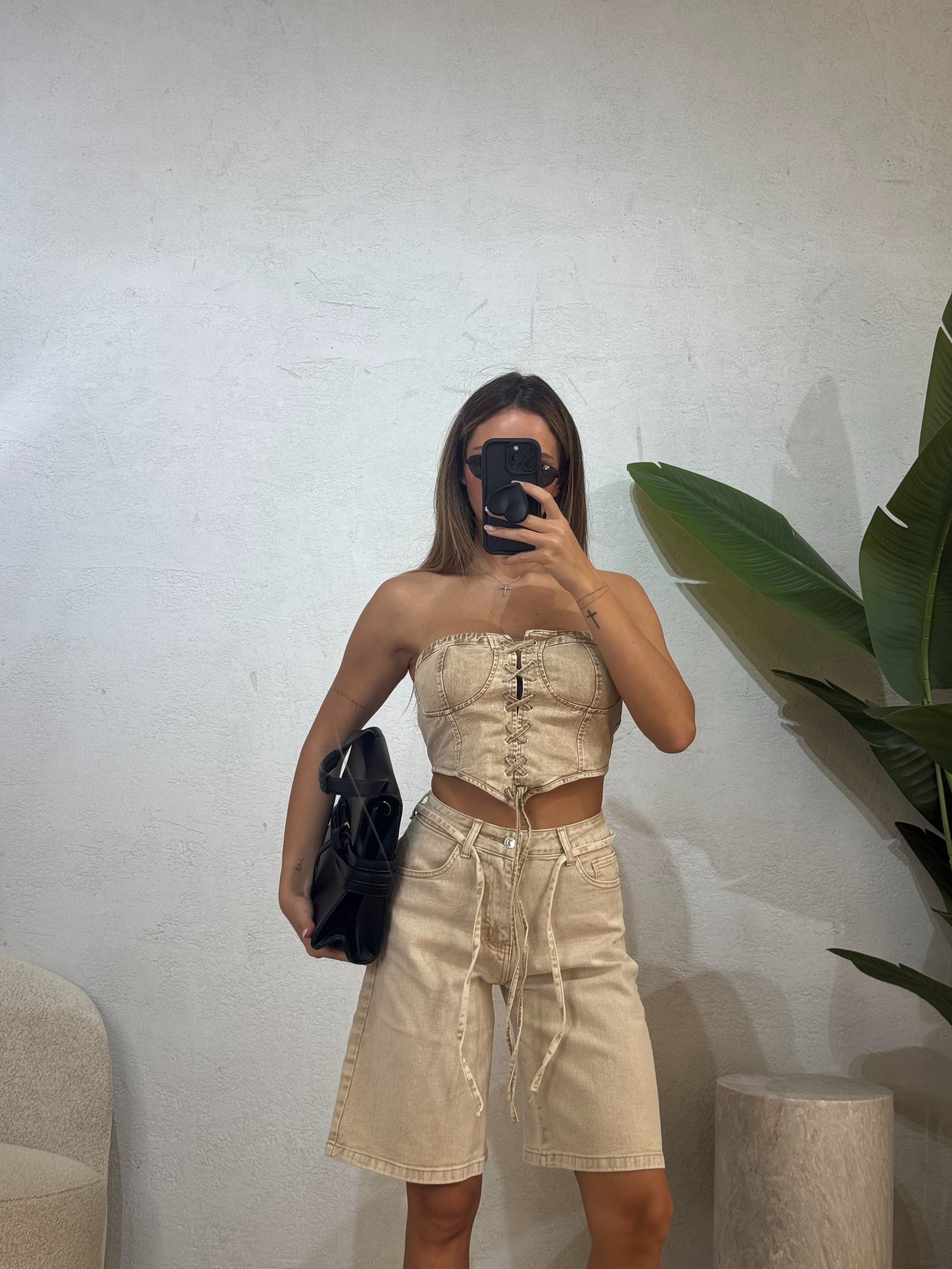 Bermuda Denim sabbiato