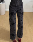 Jeans black Roses